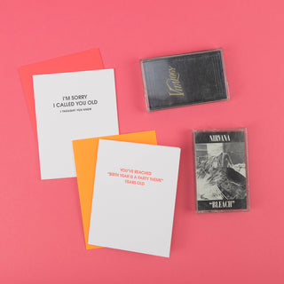 I Am Sorry I Called You Old -Funny Birthday Letterpress Card.