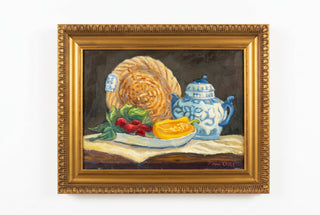 Blue and White Tea Pot Still Life