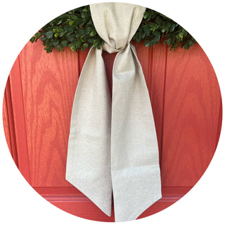 Yarn Dyed Metallic Vintage Linen Sash.