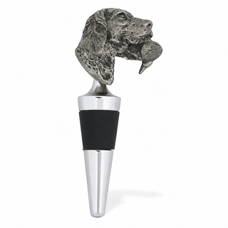 Labrador & Duck Pewter Bottle Stopper.