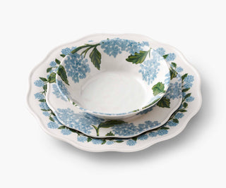Hydrangea Melamine Dinner Plates