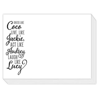 Dress Like Coco, Live Like Jackie Slab Pad.