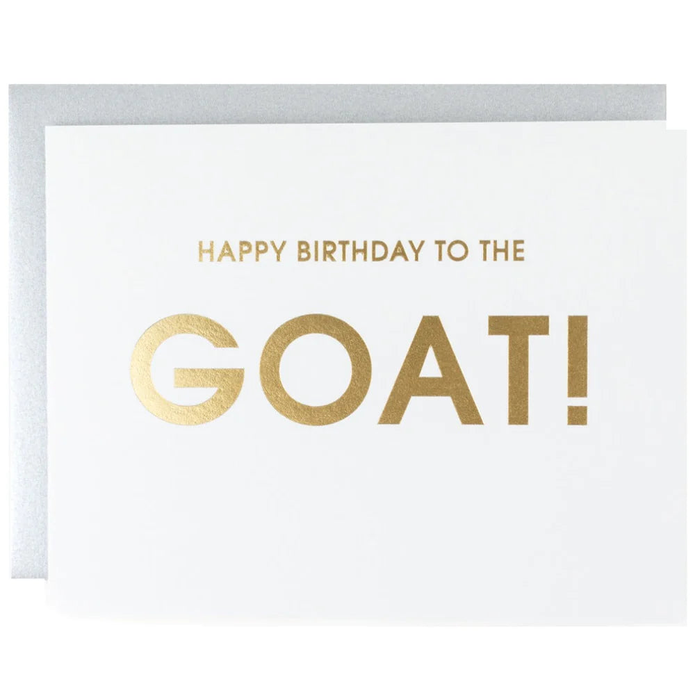 Letterpress Birthday Greeting Card - The Goat