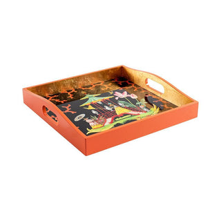 The Courtship Lacquer Square Tray -