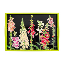 Load image into Gallery viewer, Caspari Lacquer Large Rectangle Tray - Foxglove
