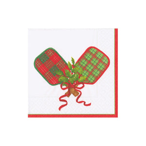 Caspari Christmas Pickleball Cocktail Napkins