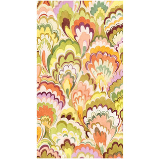 Marbled Ceramica Raspberry/Chartreuse Guest Towel.