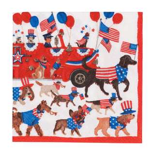 Caspari 'Join the Parade' Dog Napkins