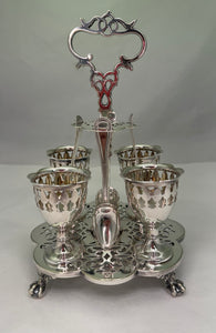 Silver Plate Egg Serving Server