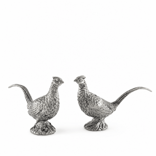 Pewter Pheasants Salt & Pepper Set.