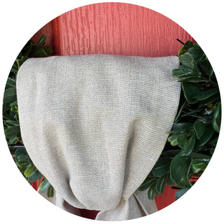 Yarn Dyed Metallic Vintage Linen Sash.