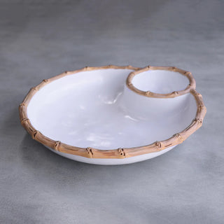 VIDA Bamboo Large Chip & Dip Bowl.