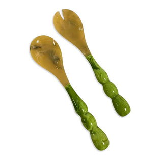 RESIN Rio Bubble Salad Servers (Green)