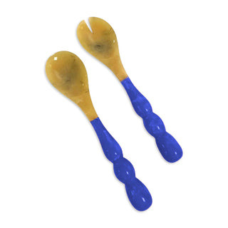 RESIN Rio Bubble Salad Servers (Blue)