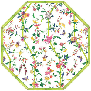 Caspari Sprigged Silk White Die Cut Placemat