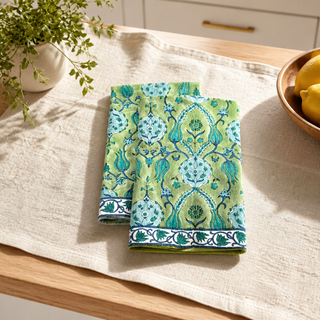 Kitchen Towel Samarkand Green, set of 2.