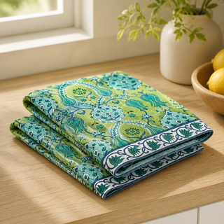 Kitchen Towel Samarkand Green, set of 2.