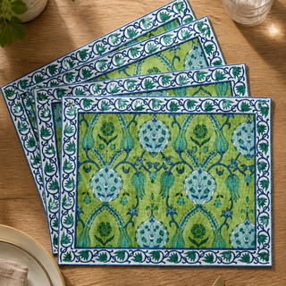 Placemat Samarkand Green, set of 4.