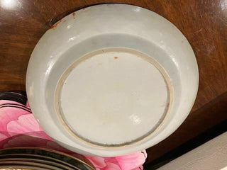 Antique Chinese Export Porcelain Rose Medallion Plate