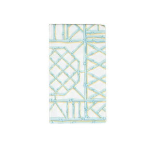 Bamboo Screen Robin's Egg Paper Linen Guest Towel Napkins