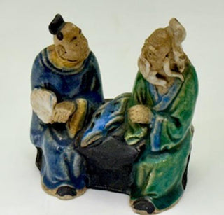 Antique Chinoiserie Conversation Mudmen