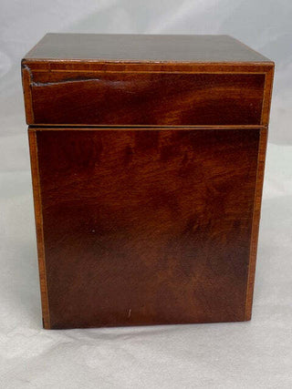 Antique Mahogany English Tea Caddy