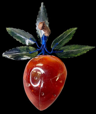 Alabaster Plum with Jade Leaves