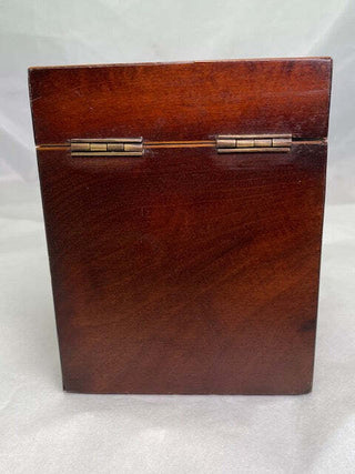 Antique Mahogany English Tea Caddy