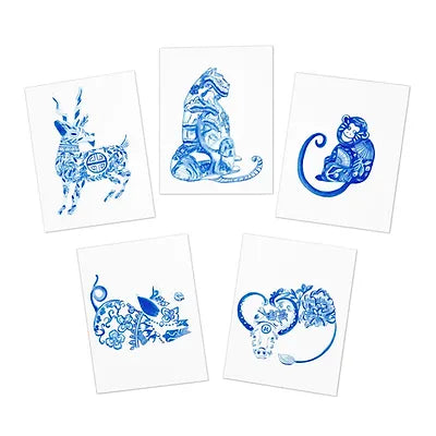 Chinese Zodiac Chinoiserie Calendar 2025