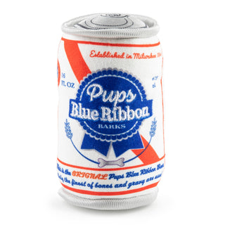 Pups Blue Ribbon Can  | Squeaker Dog Toy.