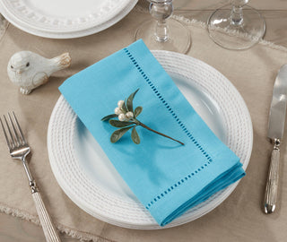 Dinner Napkin With Hemstitched Border