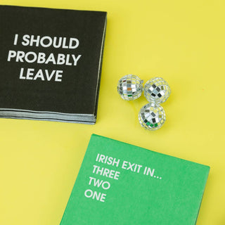 Irish Exit - Funny Cocktail Napkins.