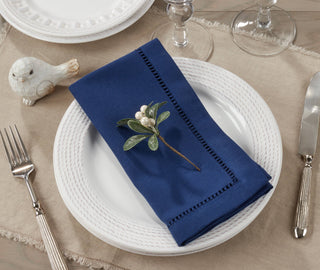 Dinner Napkin With Hemstitched Border
