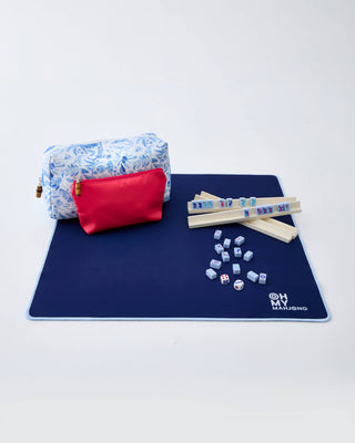 Parisian Blue Mahjong Travel Set.