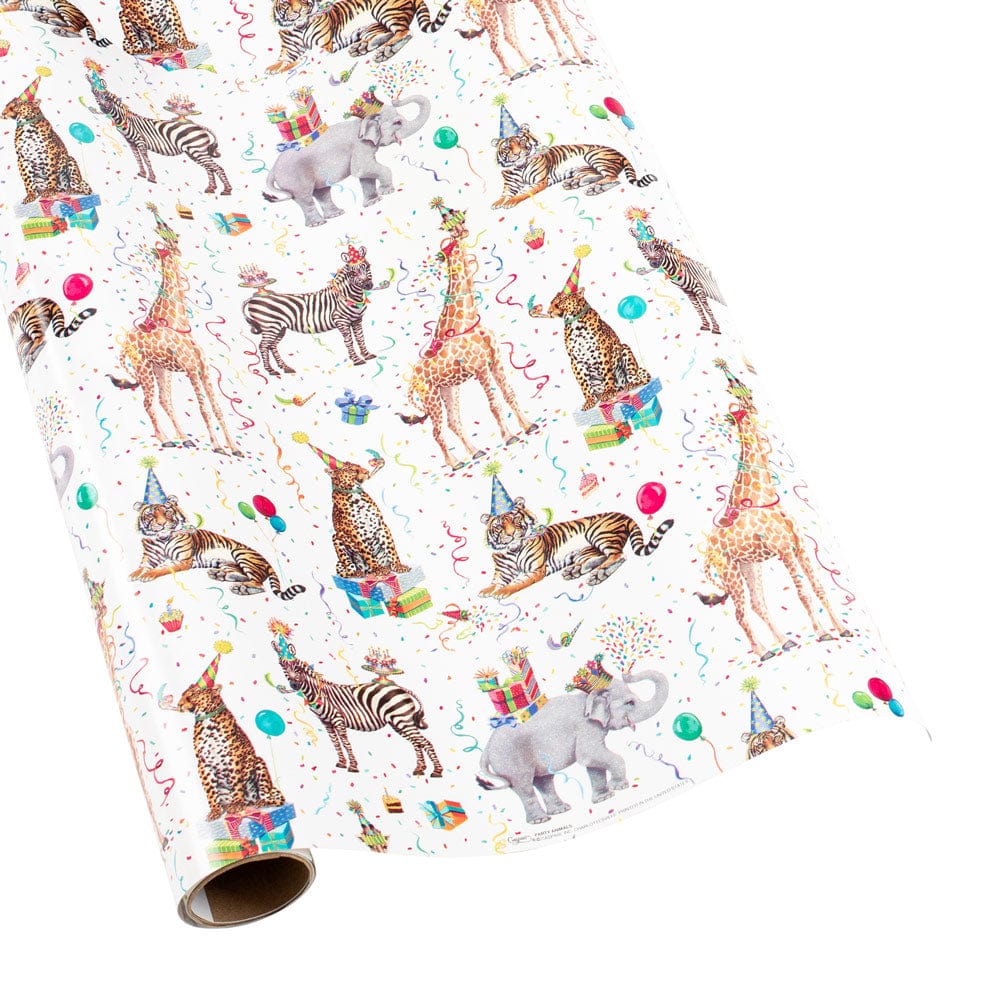 Caspari Party Animals Gift Wrapping Paper - 30
