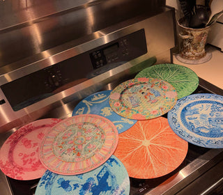 Grandmillennial China Plate Cutting Board.