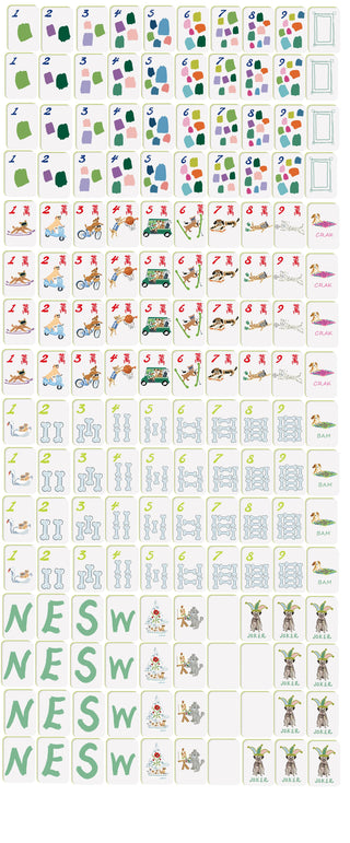 Doggie Dog Mahjong Tiles (Preorder).