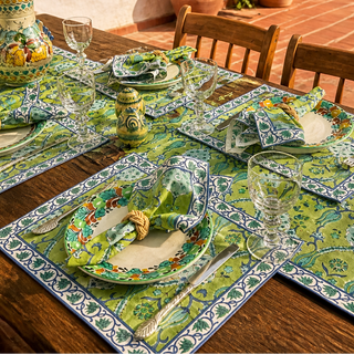 Placemat Samarkand Green, set of 4.
