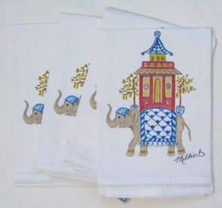 Limited Edition Watercolor Elephant Flour Sack Towel.