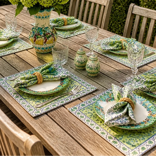Placemat Samarkand Green, set of 4.