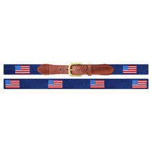 Load image into Gallery viewer, Smathers &amp; Branson Needlepoint Belt - American Flag (Size 38)
