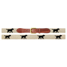 Load image into Gallery viewer, Smathers &amp; Branson Needlepoint Belt - Black Lab (Size 38)
