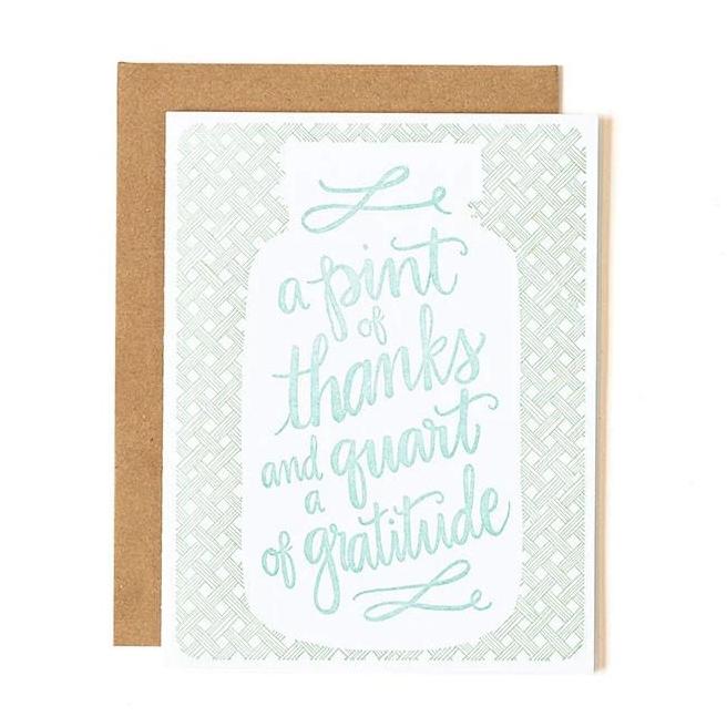 Thank You Greeting Card - Pint of Thanks