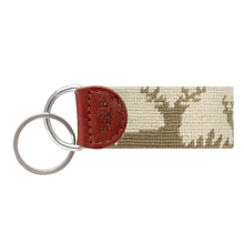 Load image into Gallery viewer, Smathers &amp; Branson Needlepoint Key Fob - Deer Hunting
