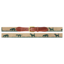 Load image into Gallery viewer, Smathers &amp; Branson Needlepoint Belt - Hunting Dog (Size 40)
