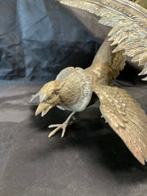 Load image into Gallery viewer, Vintage Pair of Metal Fighting Pheasants
