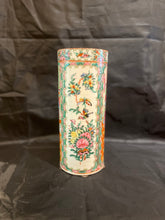 Load image into Gallery viewer, Vintage Rose Medallion Cylinder Vase
