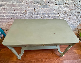 Antique Custom Painted Library Table