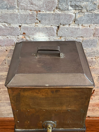 Large Copper Cellarette With Custom Stand
