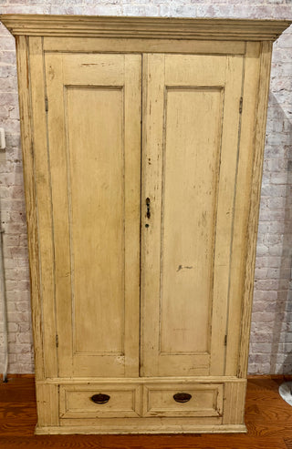 Antique Rustic Painted Wardrobe